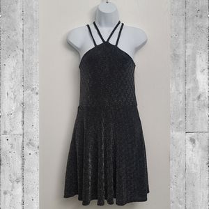 Sally Miller Couture Girls Fit & Flare Dress Black Pullover Knee Length XL New